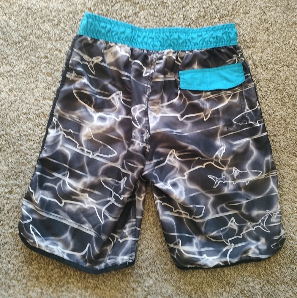 💥 3/$20 ZeroXposure Large (14-16) Shark swSwim Trunks!